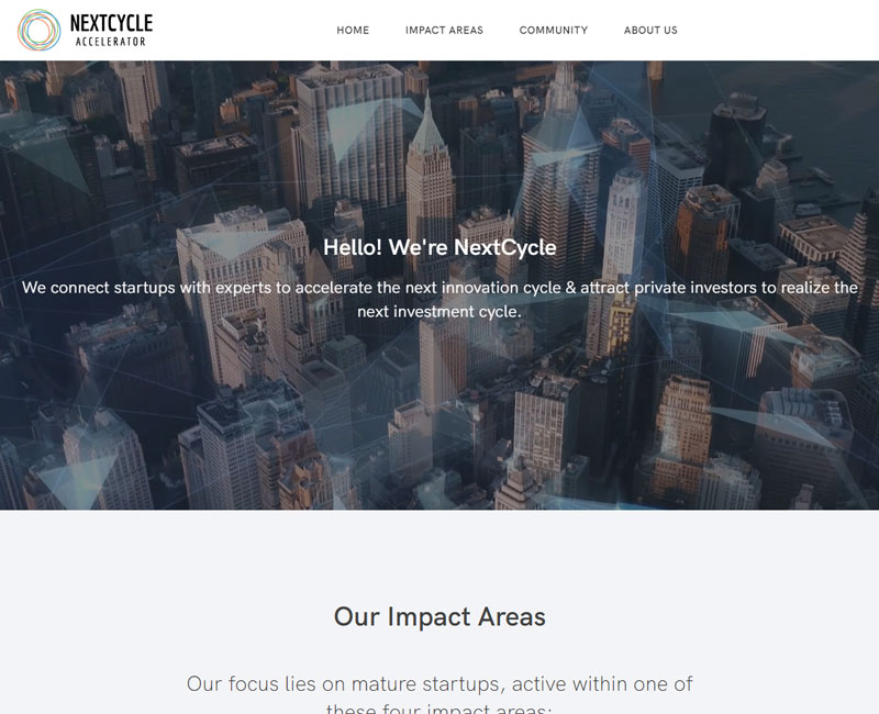 Website portfolio Nextcycle.nl