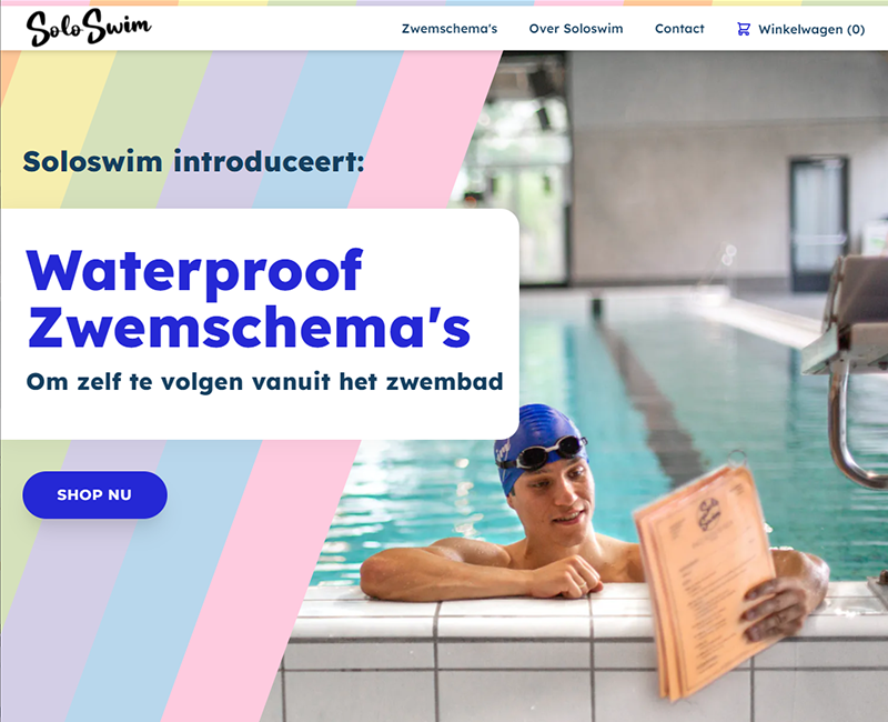 Website portfolio soloswim.nl